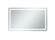 Genesis LED Mirror in Glossy White (173|MRE33660)