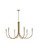 Layne Six Light Chandelier in Gold (173|LD722D42SG)
