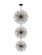 Vera 74 Light Chandelier in Black (173|2500G44L3BK)