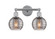 Edison Two Light Bath Vanity in Polished Chrome (405|616-2W-PC-G1213-6SM)