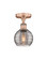 Edison One Light Semi-Flush Mount in Antique Copper (405|616-1F-AC-G1213-6SM)