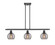 Ballston Three Light Island Pendant in Matte Black (405|516-3I-BK-G1213-6SM)