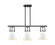 Downtown Urban Three Light Island Pendant in Matte Black (405|411-3I-BK-M411-10BK)