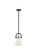 Downtown Urban One Light Mini Pendant in Matte Black (405|410-1SS-BK-M411-8W)