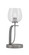 Cavella One Light Table Lamp in Graphite (200|39-GP-4810)