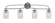 Cavella Four Light Bath Bar in Graphite (200|3914-GP-3002)