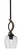 Monterey One Light Mini Pendant in Matte Black & Painted Distressed Wood-look Metal (200|2901-MBDW-4812)