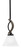 Monterey One Light Mini Pendant in Matte Black & Painted Distressed Wood-look Metal (200|2901-MBDW-312)