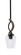 Monterey One Light Mini Pendant in Matte Black & Painted Distressed Wood-look Metal (200|2901-MBDW-210)