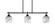 Odyssey Three Light Island Pendant in Matte Black (200|2636-MB-4819)