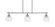 Odyssey Three Light Island Pendant in Brushed Nickel (200|2636-BN-4100)