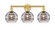 Edison Three Light Bath Vanity in Satin Gold (405|616-3W-SG-G556-8SM)