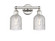 Edison Two Light Bath Vanity in Polished Nickel (405|616-2W-PN-G559-5CL)