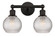 Edison Two Light Bath Vanity in Oil Rubbed Bronze (405|616-2W-OB-G122C-6CL)