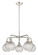 Downtown Urban Five Light Chandelier in Polished Nickel (405|516-5CR-PN-G122C-6CL)