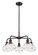 Downtown Urban Five Light Chandelier in Oil Rubbed Bronze (405|516-5CR-OB-G556-6CL)