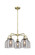 Downtown Urban Five Light Chandelier in Antique Brass (405|516-5CR-AB-G558-6SM)