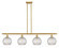 Ballston Four Light Island Pendant in Satin Gold (405|516-4I-SG-G122C-8CL)