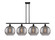 Ballston Four Light Island Pendant in Matte Black (405|516-4I-BK-G556-12SM)