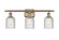 Ballston Three Light Bath Vanity in Antique Brass (405|516-3W-AB-G559-5CL)