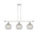 Ballston Three Light Island Pendant in White Polished Chrome (405|516-3I-WPC-G122C-8CL)