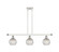 Ballston Three Light Island Pendant in White Polished Chrome (405|516-3I-WPC-G122C-6CL)