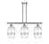 Ballston Three Light Island Pendant in Brushed Satin Nickel (405|516-3I-SN-G557-8CL)