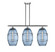 Ballston Three Light Island Pendant in Brushed Satin Nickel (405|516-3I-SN-G557-10BL)