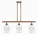 Ballston Three Light Island Pendant in Antique Copper (405|516-3I-AC-G557-6CL)