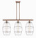 Ballston Three Light Island Pendant in Antique Copper (405|516-3I-AC-G557-10CL)