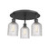 Ballston Three Light Semi-Flush Mount in Matte Black (405|516-3C-BK-G559-5CL)