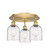Ballston Three Light Flush Mount in Brushed Brass (405|516-3C-BB-G558-6SDY)
