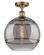 Ballston One Light Semi-Flush Mount in Brushed Brass (405|516-1C-BB-G556-12SM)
