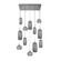 Vessel LED Pendant in Gunmetal (404|CHB0091-12-GM-S-C01-L3)