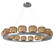 Vessel LED Pendant in Satin Nickel (404|CHB0091-0D-SN-B-CA1-L1)