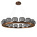 Vessel LED Chandelier in Oil Rubbed Bronze (404|CHB0091-0D-RB-S-CA1-L3)