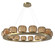 Vessel LED Pendant in Gilded Brass (404|CHB0091-0D-GB-B-CA1-L1)