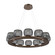 Vessel LED Chandelier in Flat Bronze (404|CHB0091-0C-FB-S-CA1-L3)