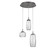 Vessel LED Pendant in Graphite (404|CHB0091-03-GP-C-C01-L1)