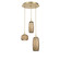 Vessel LED Pendant in Gilded Brass (404|CHB0091-03-GB-B-C01-L3)