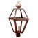 Boston Three Light Post Mount in Antique Copper (196|1073-AC-LT3-CSG)