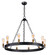 Noble LED Chandelier in Black / Natural Aged Brass (16|26275BKNAB/BUL)