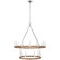 Darlana Wrapped LED Chandelier in Polished Nickel and Natural Rattan (268|CHC 5880PN/NRT)
