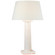 Colonne LED Table Lamp in Glossy White Crackle (268|CHA 8605GWC-L)