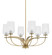 Cavella Six Light Chandelier in New Age Brass (200|3906-NAB-4250)