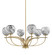 Cavella Six Light Chandelier in New Age Brass (200|3906-NAB-4109)