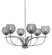 Cavella Six Light Chandelier in Graphite (200|3906-GP-5112)