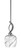 Cavella One Light Mini Pendant in Graphite (200|3901-GP-4819)