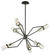 Raef Six Light Chandelier in Textured Black & Polish Nickel (67|F6326-TBK/PN)