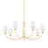 Montpelier Seven Light Chandelier in Vintage Gold Leaf (70|5307-VGL)